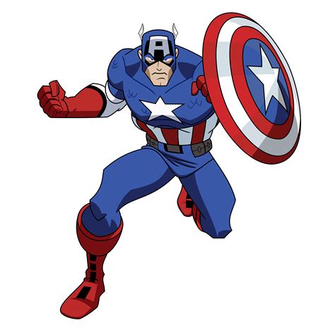 Captain america cartoon avengers free image download