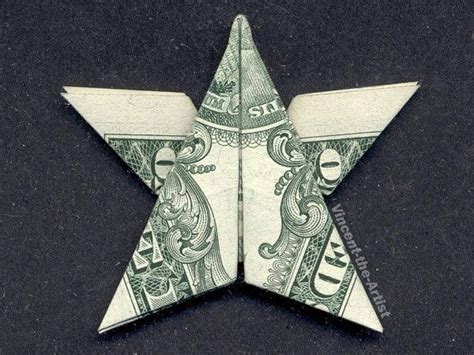 Dollar Bill Money Origami LITTLE STAR | Money origami, Dollar origami ...