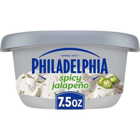 Philadelphia Spicy Jalapeño Cream Cheese Spread, 7.5 oz Tub - Walmart.com