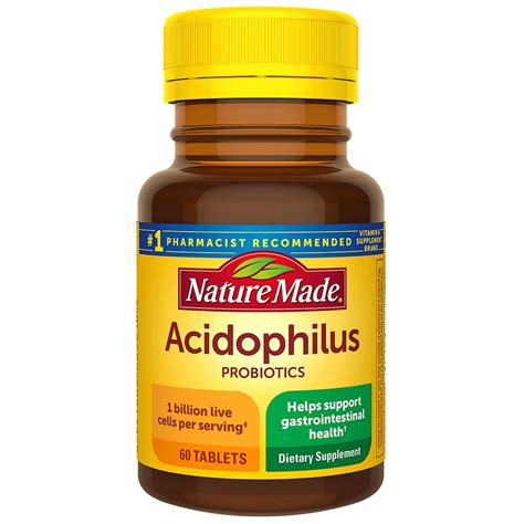 Nature Made Acidophilus Dietary Supplement Tablets | Walgreens