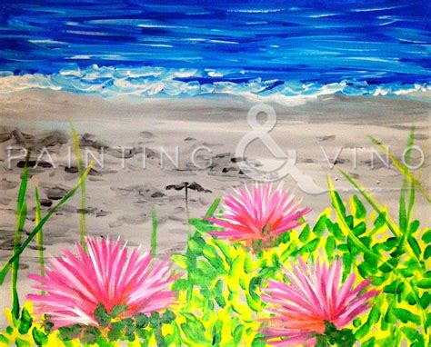 "Beach Flowers" Thursday, April 30th 6-9pm at the French Garden Cafe. Come paint with us - just ...