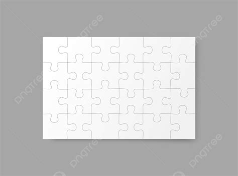 Jigsaw Puzzle Grid Template Puzzles Blank Template Complete Element Sign Vector, Complete ...