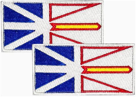 2 PCS Newfoundland & Labrador Flag Patch,Canada New Foundland and ...