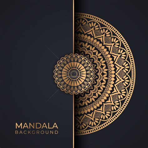 Golden Mandala Background Design Download Free | Banner Background ...