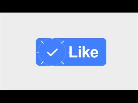 Facebook like button animation | After Effects template - YouTube