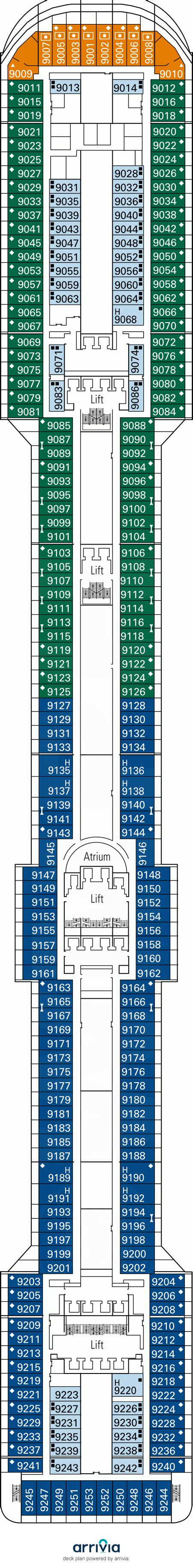 MSC Fantasia Deck Plans