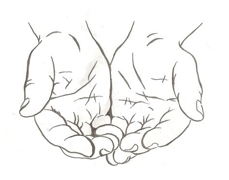 Jesus Hands Drawing at GetDrawings | Free download