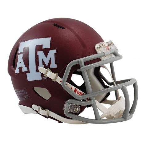 Riddell NCAA Texas A&M Aggies Matte Maroon Speed Mini Football Helmet