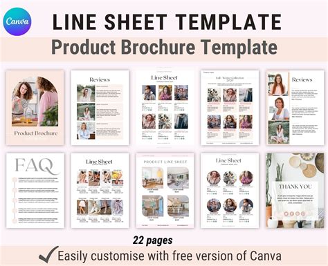 Line Sheet Canva Template | Creative Market