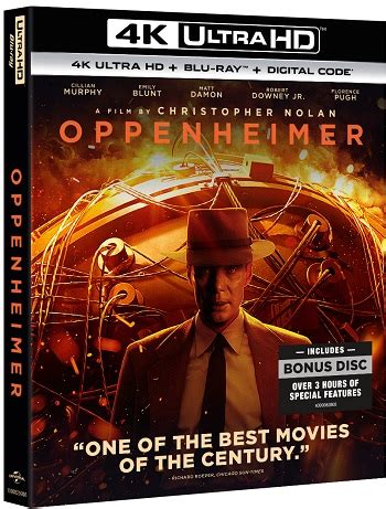 Christopher Nolan’s OPPENHEIMER Arrives On 4K Ultra-HD Blu-ray November ...