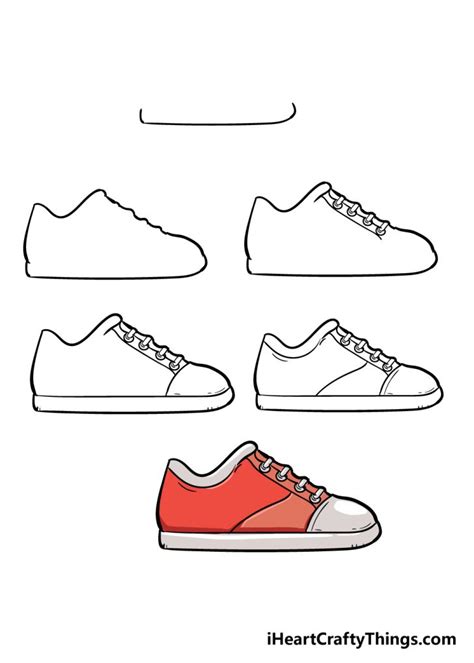 Shoe Drawing - How To Draw A Shoe Step By Step