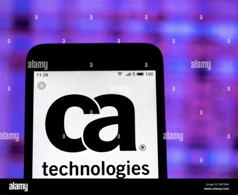 CA Technologies Computer company logo seen displayed on smart phone Stock Photo - Alamy