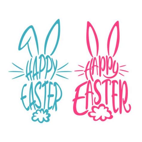 Happy Easter Bunny Cuttable Design | Apex Embroidery Designs, Monogram ...