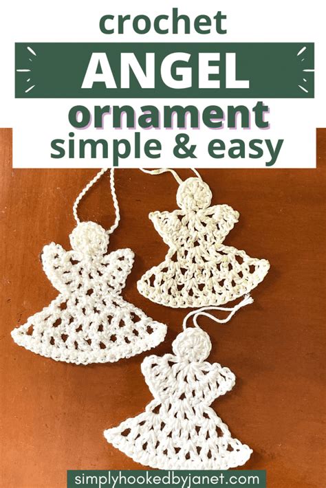 Crochet Angel Ornament: Quick & Easy Gift - Simply Hooked by Janet