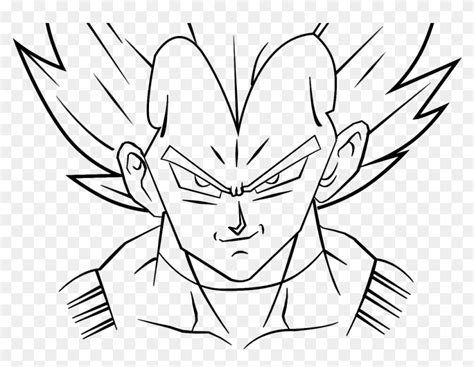 Blue Drawing Vegeta - Vegeta Ss Drawing Head, HD Png Download - 1082x739(#6791488) - PngFind