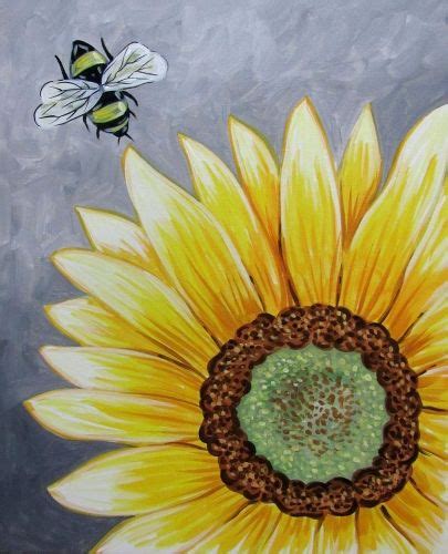 Bee-utiful Sunflower at Joe's Crab Shack - NW Expwy - Paint Nite Events near Oklahoma City, OK ...