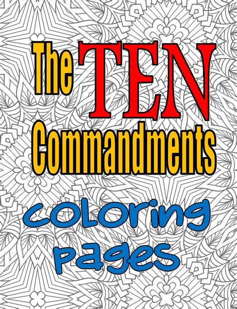 Coloring Pages Of Moses And Ten Commandment