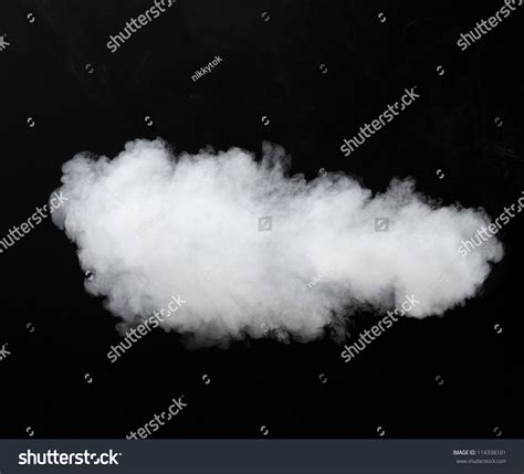 White Smoke Cloud Background On Black Stock Photo 114338101 : Shutterstock