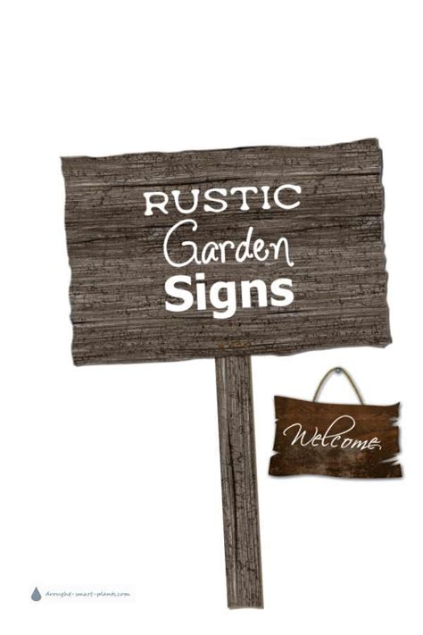 Rustic Garden Signs - whimsical sayings to embellish your garden ...