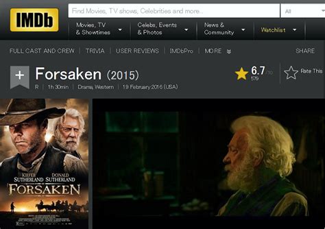 Forsaken released … – My Favorite Westerns