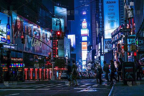 纽约时代广场夜景(时代广场)