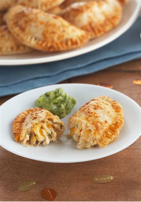 Cheesy Chicken Empanadas Recipe | Recipes, Chicken empanadas, Food network recipes