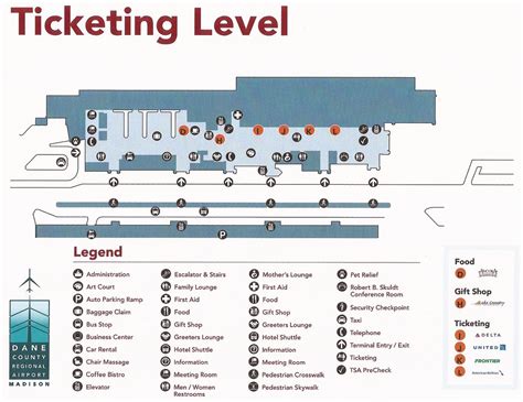 Madison Dane County Regional Airport (MSN) terminal map (T… | Flickr