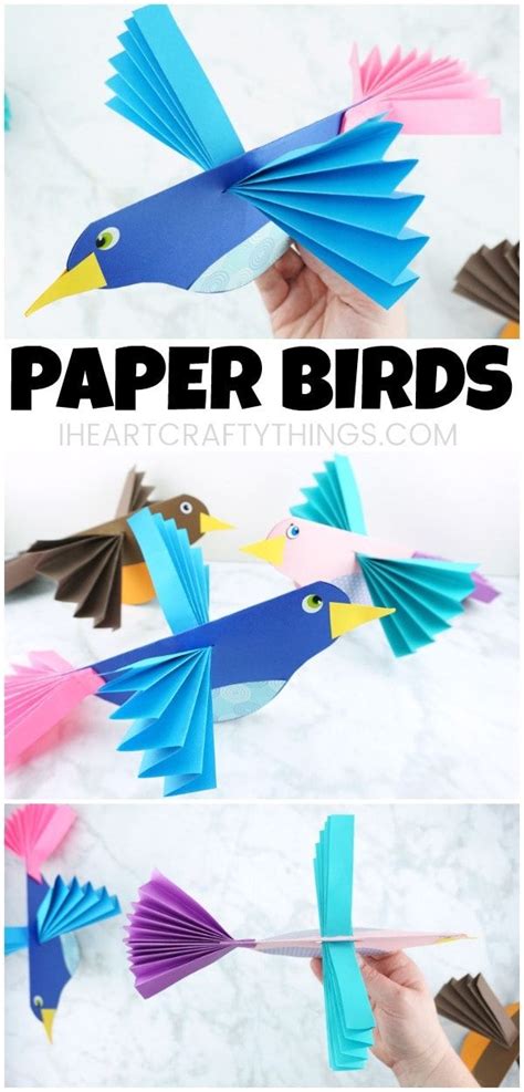 How to make a colorful paper bird craft fun paper craft for kids of all ages – Artofit