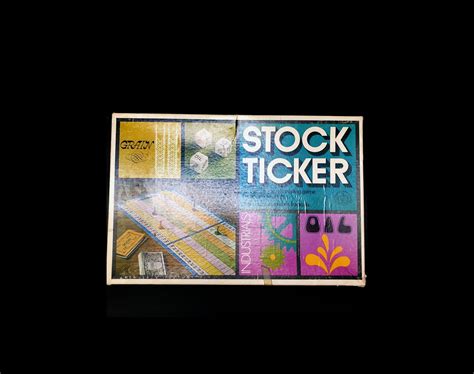 Vintage (1970) Stock Ticker Board Game published in Canada by Copp ...