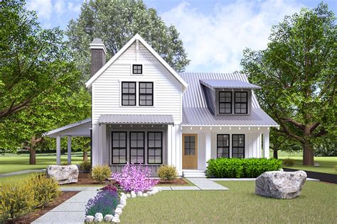 3-Bed New American Cottage House Plan with Side Covered Patio - 280104JWD | Architectural ...