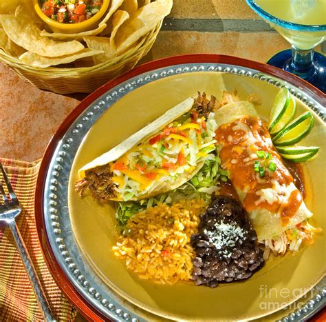 Mexican Combo Plate Photograph by Vance Fox - Fine Art America