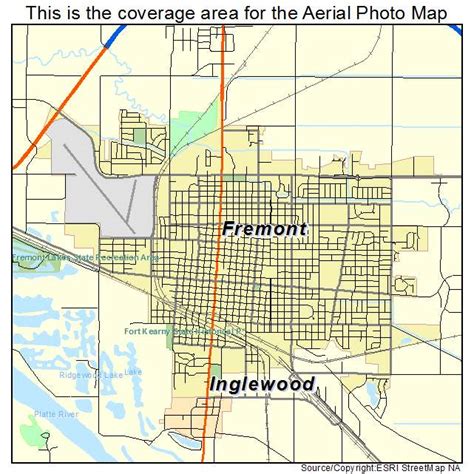 Aerial Photography Map of Fremont, NE Nebraska