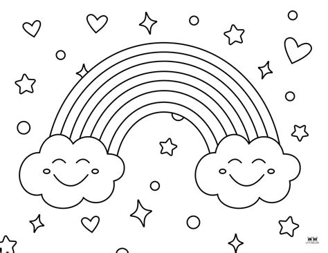 Free Printable Rainbow Coloring Page | Francesco Printable