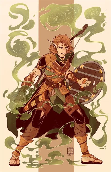 [OC] [ART] Dirian, The Wood Elf Life Cleric : DnD | Fantasy character ...