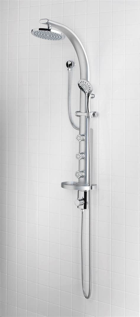 Shower Panel With Handheld Shower in Chrome | Jacuzzi.com | Shower panels, Shower heads, Bathtub ...