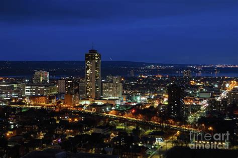 Hamilton Ontario at Night Photograph by Rachel Cohen - Fine Art America