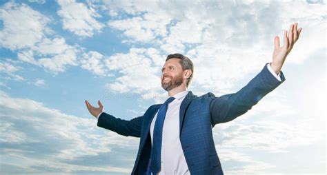 Smiling Successful Business Man in Suit Outdoor. Successful Business Man in Suit Stock Photo ...