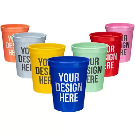 Plastic Reusable Drinkware - Custom Printed - Wholesale