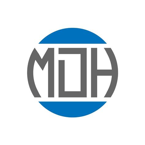 MDH letter logo design on white background. MDH creative initials circle logo concept. MDH ...