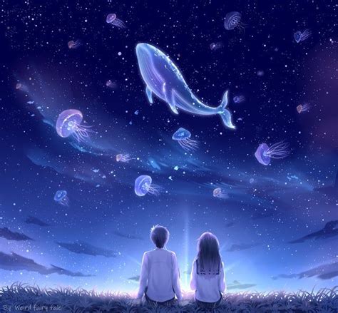 Starry Sky [Original] - Moescape | Anime stars, Sky anime, Anime ...