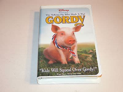 GORDY 1995 VHS 4369 CLAMSHELL DISNEY PRESENTS HOME USE ONLY LIKE NEW ...