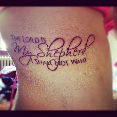 The Lord is My Shepherd Tattoo