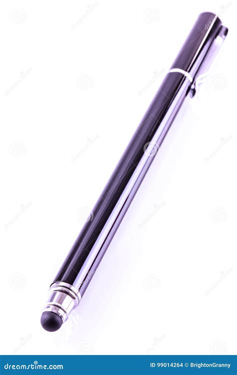 Black touch screen pen stock photo. Image of isolated - 99014264