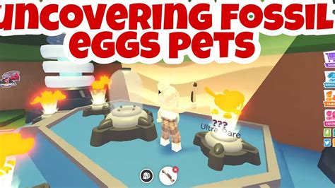 Unlocking Pets From Fossil Egg In adopt me Fossil Egg Update - YouTube