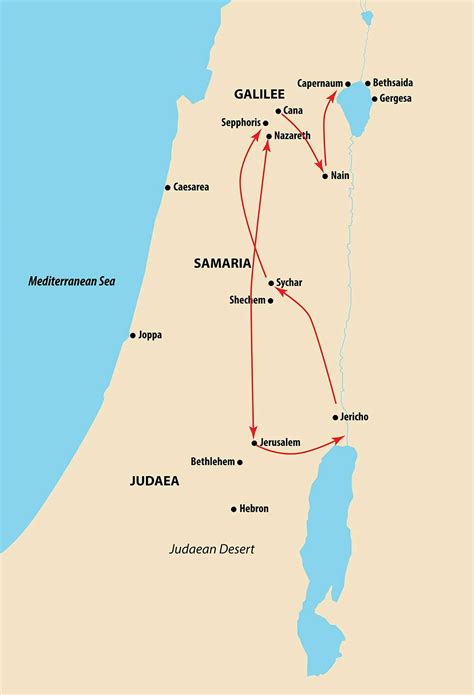 Jesus Travels to Jerusalem 27AD | iBible Maps