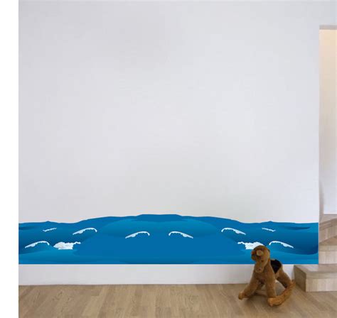 Waves Wall Decal - Animal Wall Decal Murals - Primedecals