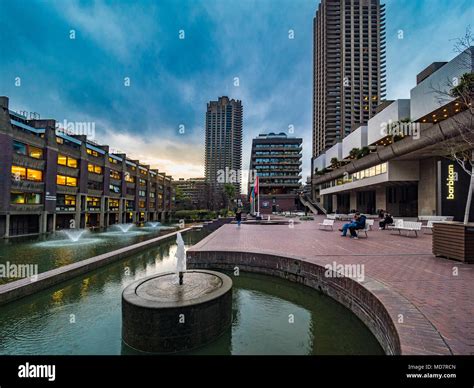 Barbican concert venue. Part of the Barbican complex incorporating the ...