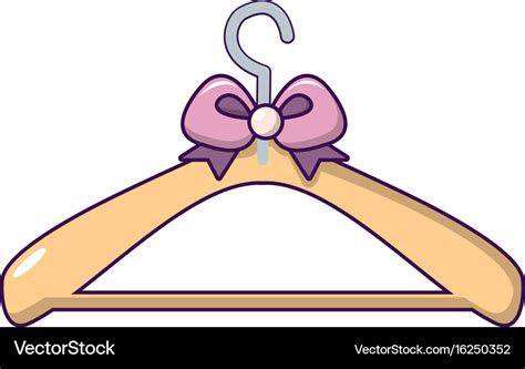 Coat hanger icon cartoon style Royalty Free Vector Image