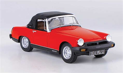 Diecast model cars MG Midget 1974 1/43 Spark 1974 1500 red/black ...