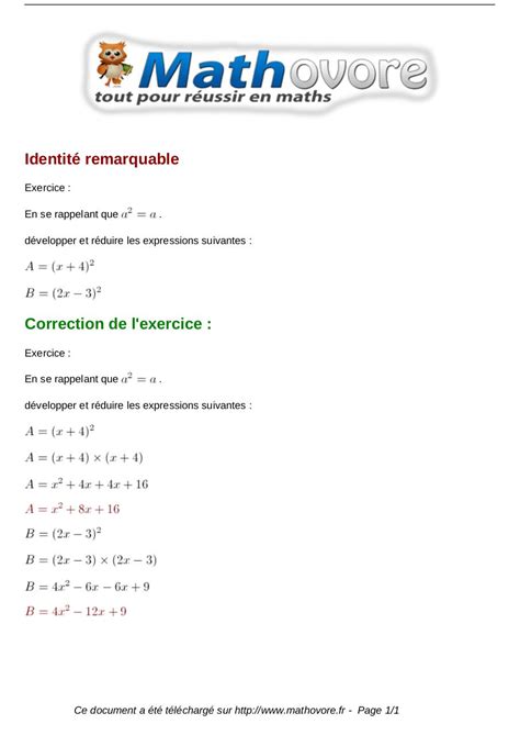 exercices-identite-remarquable-maths-quatrieme-492 - Fichier PDF